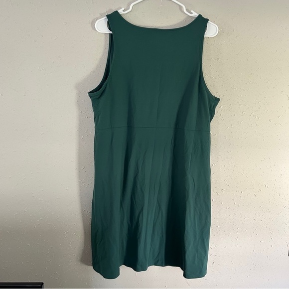 Eddie Bauer DK Evergreen Green Sleeveless Mini Dress Travel Hiking Stretch XL - Picture 5 of 7